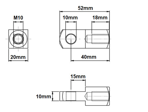 Clevis yoke joint - clevis, mating