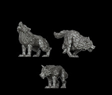 Infernal Miniatures Wolf Pack x6 28mm D&D Pathfinder Frostgrave