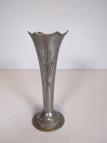 Vintage silver plated trumpet - silver,