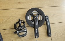 FSA Dynaflow Triple Chainset 28/38/48 175mm With VP Alloy  Pedals