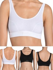 Sloggi Crop Top Double Comfort Bra Bralette Extra Soft Cotton Comfort Lingerie