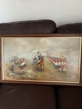 Oil painting battle - painting, of