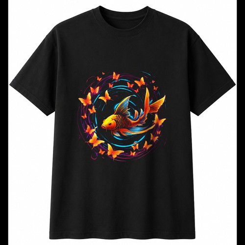 Dark fantasy koi butterfly - dark,