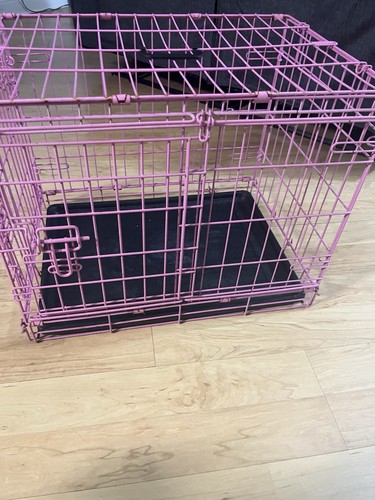 Pink folding steel - folding, dog