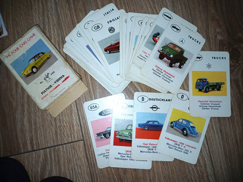 Vintage classic cars card - vintage,