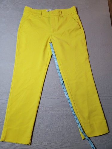 Zara neon yellow dress pants - zara,