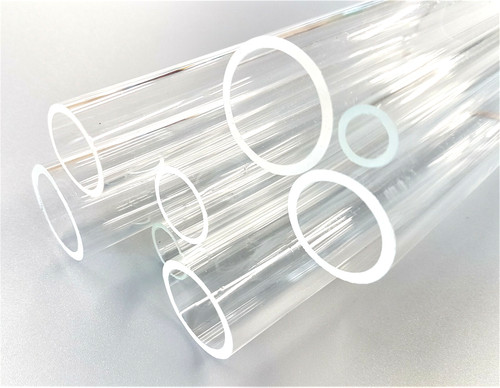 Tube pipe plastic round clear - round,