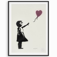 BANKSY - Girl with Purple