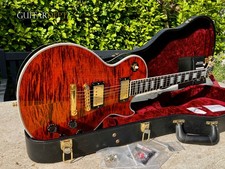 ♚BEAUTY♚'11 Gibson CUSTOM SHOP Les Paul Custom FIGURED♚7.7LB♚SIBERIAN TIGER♚1/25