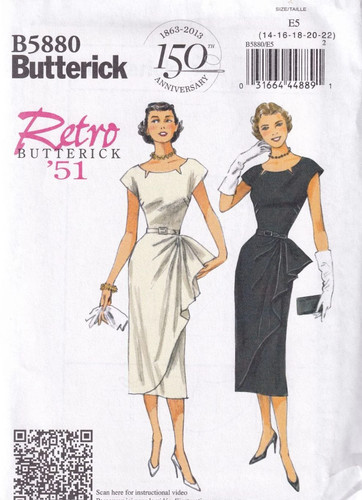 Butterick b5880 retro - butterick,