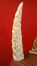 Cast Alabaster Resin Horn Shaped Jungle Animals Figurine