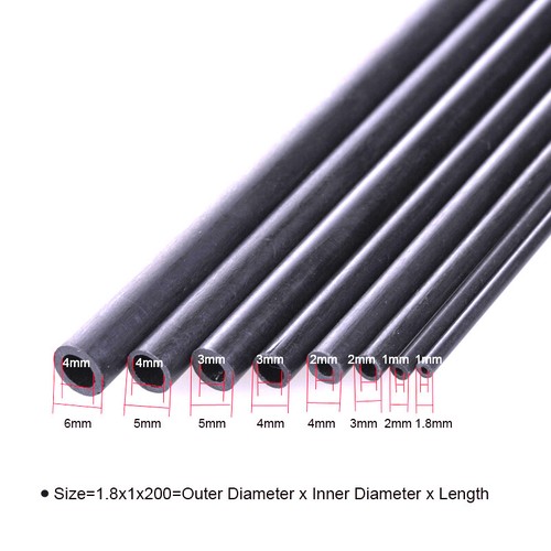 Carbon fiber tube 8mm - carbon, od