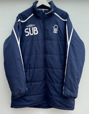 Vintage Nottingham Forest Football Bench Coat Umbro Sub Jacket Blue Mens Large L