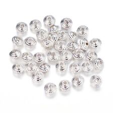 Silver plated Spacer Beads Small Rondelle Shape 5mm x 3mm 100pcs