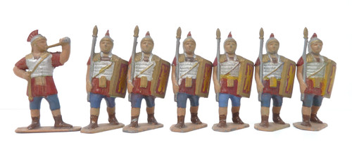 Vintage lead roman soldiers - vintage,