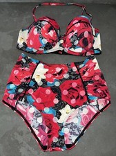 Ladies Black & Red Floral
