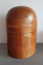 Large Vintage Wooden Millinery Wood Hat Block Hat Makers Stand