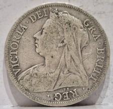 1898 Half Crown Queen Victoria