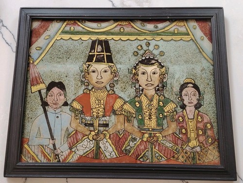 Framed vintage indonesian - framed,