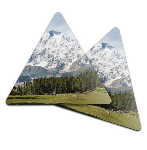 Triangle coaster snowy - 2x,