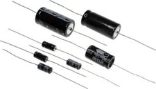 2 x 450V general-purpose aluminium Axial Electrolytic Capacitors (Double Ended)