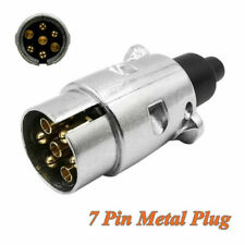 7 Pin 12N Towing Electrics Metal Trailer Car Plug Socket Towbar Alloy Aluminium