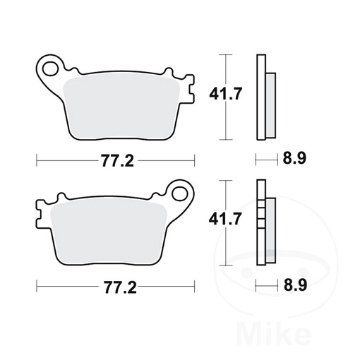 Trw brake pads sintered rear - trw,