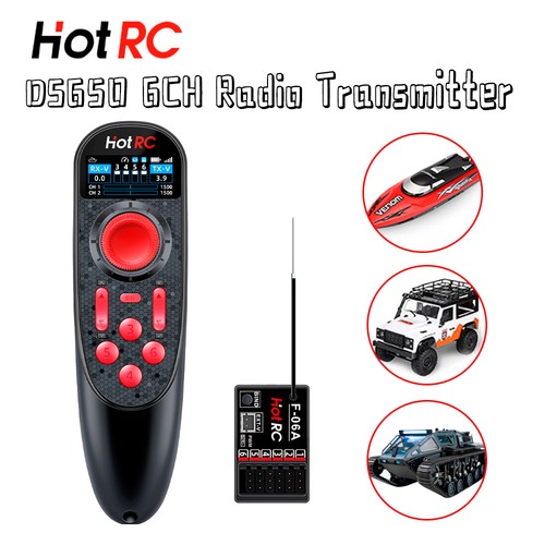 Hotrc ds650 transmitter 6ch - hotrc, rc
