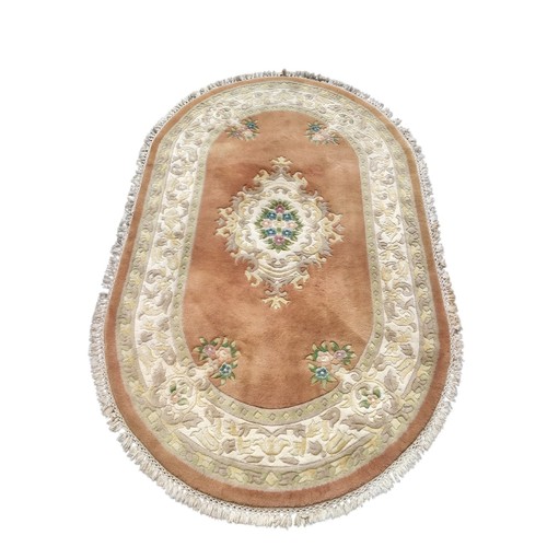 Vintage oval rajbik rug - vintage,