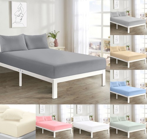 Soft microfibre fitted sheet - soft,