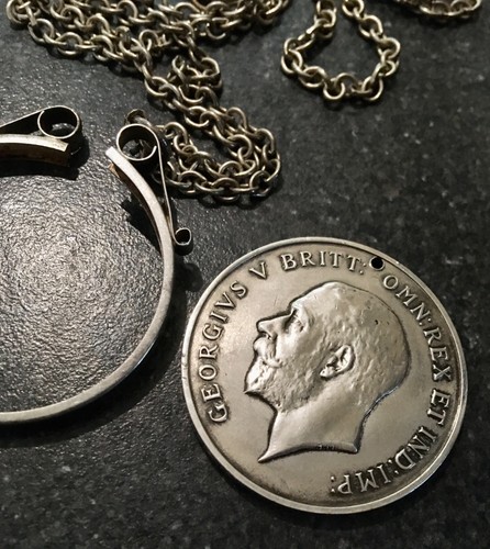 Ww1 silver mount chain british - ww1,