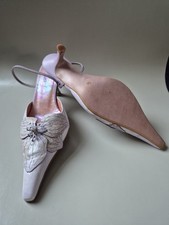 Vicki Beth Size 36 Lilac  Kitten Heel Shoes