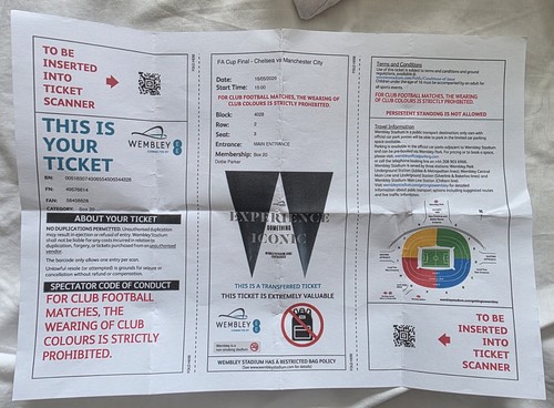 Cup final 2026 - ticket, (man