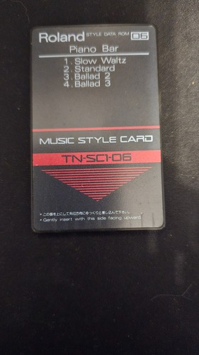 Roland music style card - music,