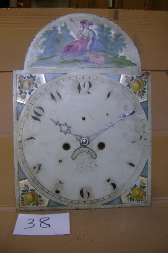 Antique grandfather clock dial - antique,