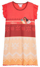 Girls Moana Nightdress Kids Disney Short Sleeve Nightie Nightshirt Nighty Dress
