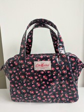 Cath Kidston Oil Cloth Waterproof Navy Ditsy Floral Small Bag Lunch Shopper