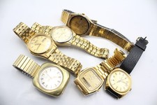 Mens Assorted Watches Seiko Twin Bulova Accutron Quartz SPARES/REPAIRS x 6