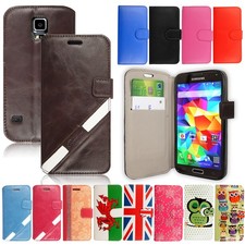 Case for Samsung Galaxy S3 S4 S5 Neo Mini Leather Flip Wallet Phone Cover