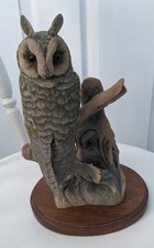 Owl Ornament D Edlmann 1986 large vintage rare great horned owl ornament