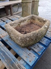 Small Cast Stone Trough