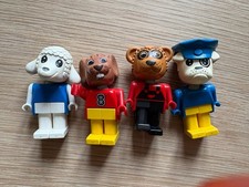 Lego Fabuland Figures X 4 Bundle Boris Bulldog Lucy Lamb Bear Mouse Vintage
