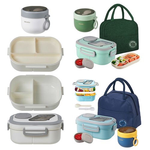 1200ml bento lunch box set - lunch,