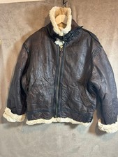 Vintage Lloyd Elliot’s Country Club Brown Shearling Leather B3 Flying Jacket M