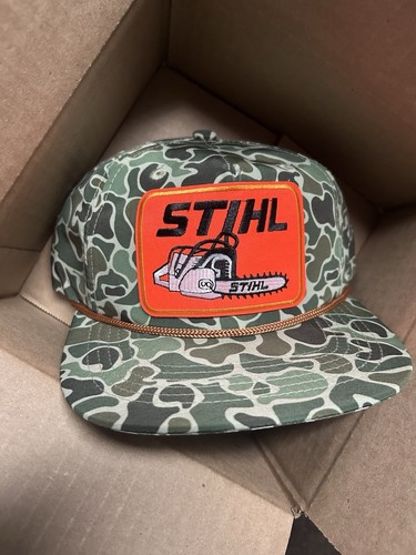 Stihl chainsaw camo snapback - camo,