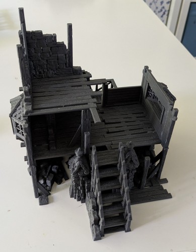 Medieval house ruins 28mm dnd - ruins,