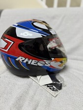 Retro Honda Rheos HRX Full Face helmet (Size XS) (Black White Orange)