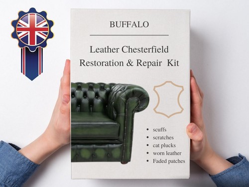 Green leather chesterfield - green,