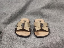 Vintage 90's Diesel lite Logo Canvas slate slippers sandals