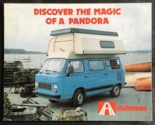 FIAT PANDORA MOTOR CARAVAN By AUTOHOMES Sales Brochure Nov 1983